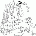 Príncipe y Blancanieves se casan