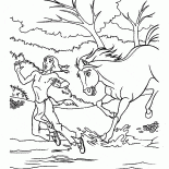 Native American y el caballo