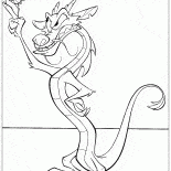 Dragón Mushu y el cricket