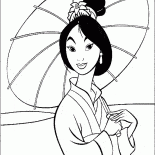 Mulan se esconde del sol