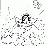 Monty, la cremallera y el agua