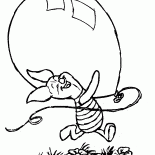 Piglet y un globo