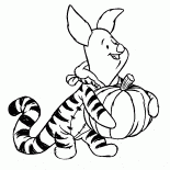 Piglet en Halloween
