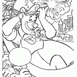Baloo en una hamaca