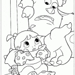 La chica tiene miedo