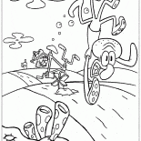 La caída de la moto