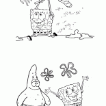 Bob Esponja y Patricio en el vagabundeo