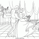 Cenicienta y el Príncipe bailando