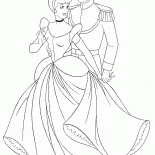Cenicienta y el príncipe en el baile