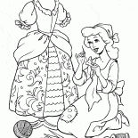 Cose el vestido de Cenicienta