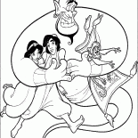 Ginny, Aladdin y Jasmine