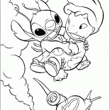 Stich salvó Lila