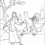 Bestia y Belle de patinaje