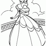 Belle en el balcón