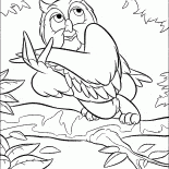 Búho sumido en sus pensamientos