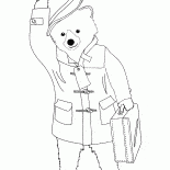 Paddington con una maleta