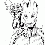 Rocket y Groot