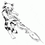 El misil con una pistola láser