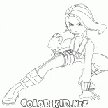 Gamora en el entrenamiento