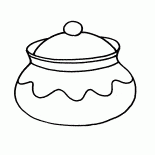Una olla con tapa