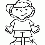 Muchacho que desgasta un sombrero