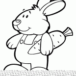 Conejo con la zanahoria