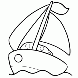 Barco en alta mar