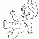 Muñeca con chupón