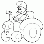 El tractor de juguete