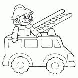 Camión de bomberos de juguete