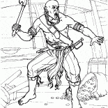 Pirata con un hacha