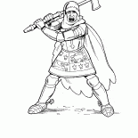 Caballero con el hacha