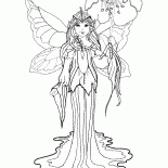 Duende con el paraguas