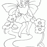 Pequeña hada descansa