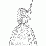 Exuberante vestido de Barbie