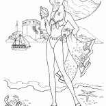 Muchacha en la playa