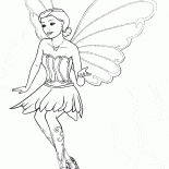 Mariposa de hadas en vuelo
