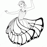 Hada de la mariposa y bailes