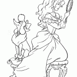 Princesa con un colgante