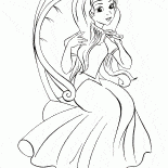 Princesa cepillarse el pelo