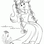 Princesa en un columpio