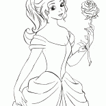 Princesa sostiene una rosa
