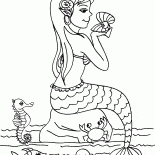 Sirena con una perla