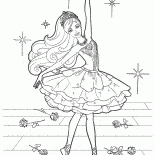 Bailarín de ballet en el escenario