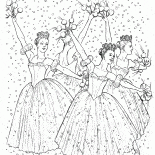 Trajes magníficos bailarina