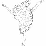 La bailarina y el movimiento difícil