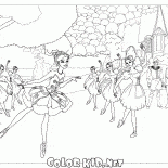 Los bailarines en la pelota