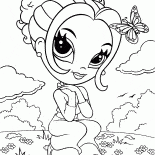 Chica de descanso