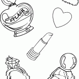 Cosméticos para una niña