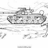 Tanque soviético en maniobras
